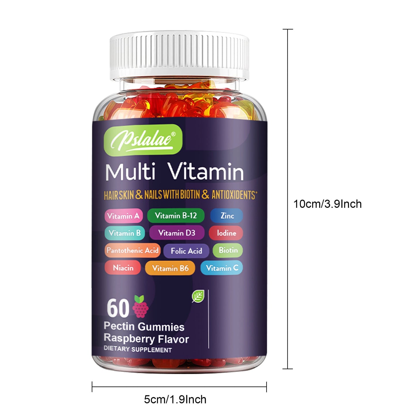 Premium Antioxidant Multivitamin - 60 Capsules for Healthy Hair, Skin, Nails & Brain Support