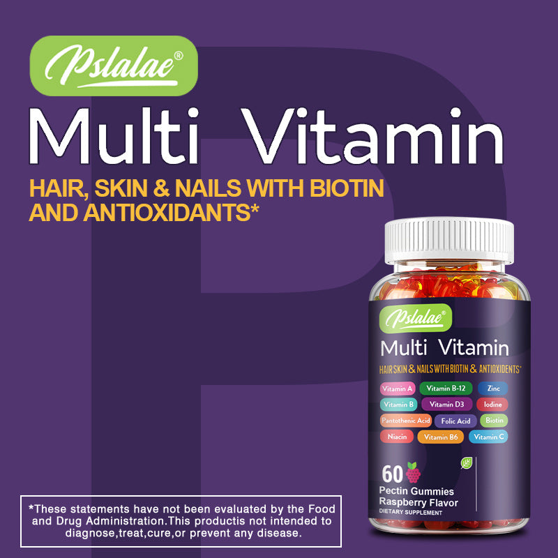 Premium Antioxidant Multivitamin - 60 Capsules for Healthy Hair, Skin, Nails & Brain Support