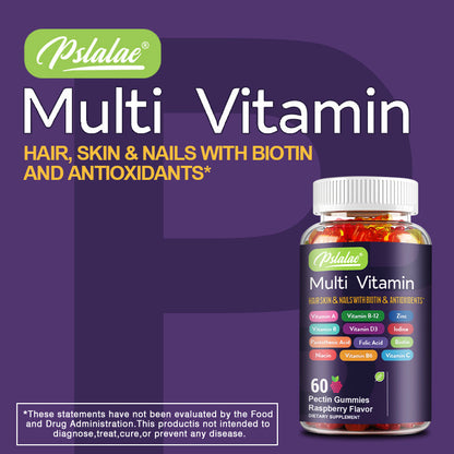 Premium Antioxidant Multivitamin - 60 Capsules for Healthy Hair, Skin, Nails & Brain Support