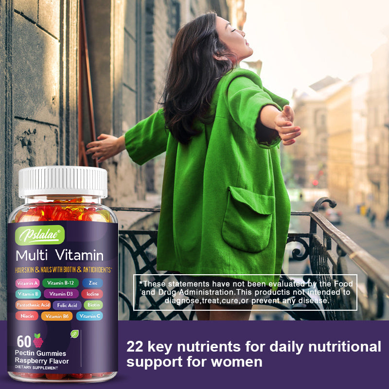 Premium Antioxidant Multivitamin - 60 Capsules for Healthy Hair, Skin, Nails & Brain Support