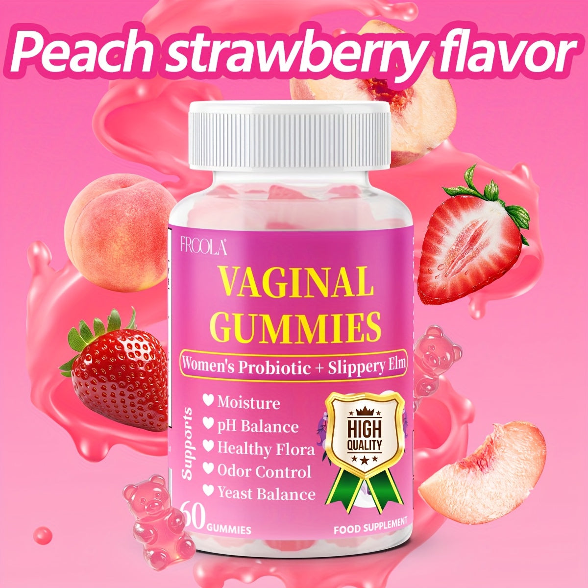 Women's Feminine Health Gummies - Natural Private Care Support with Probiotics, Fenugreek & Maca Root
