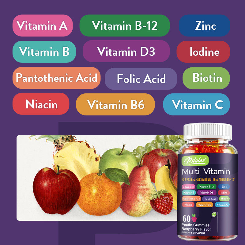 Premium Antioxidant Multivitamin - 60 Capsules for Healthy Hair, Skin, Nails & Brain Support