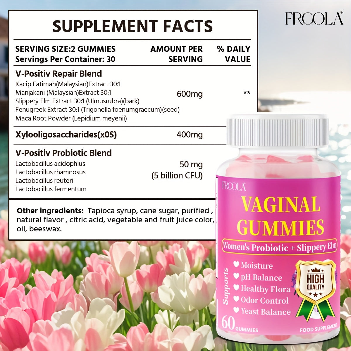 Women's Feminine Health Gummies - Natural Private Care Support with Probiotics, Fenugreek & Maca Root