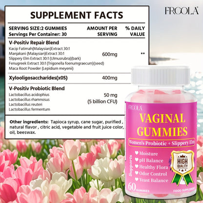 Women's Feminine Health Gummies - Natural Private Care Support with Probiotics, Fenugreek & Maca Root