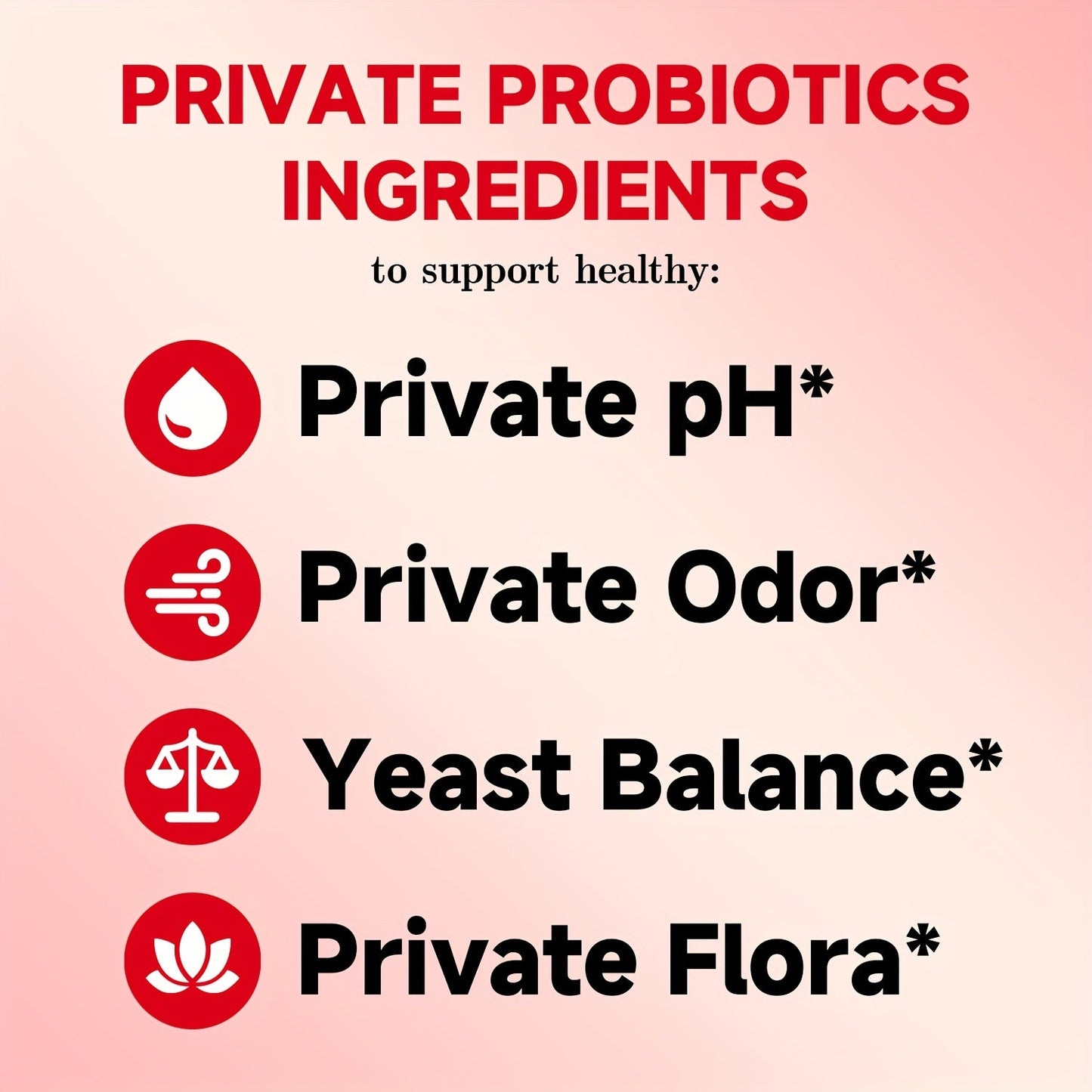 Women's Private Probiotics - pH Balance Support for Intimate Health with Cranberry (60 Capsules)